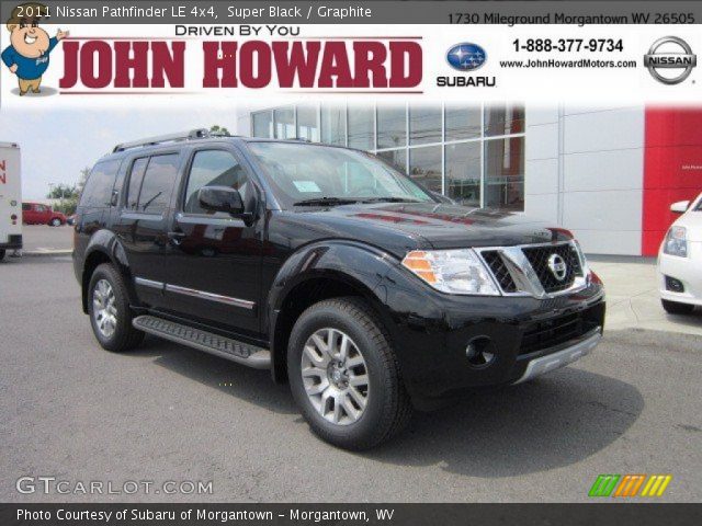 2011 Nissan Pathfinder LE 4x4 in Super Black