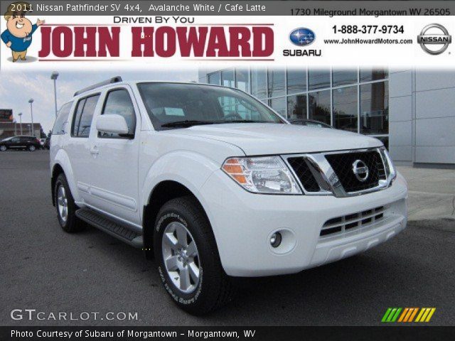 2011 Nissan Pathfinder SV 4x4 in Avalanche White