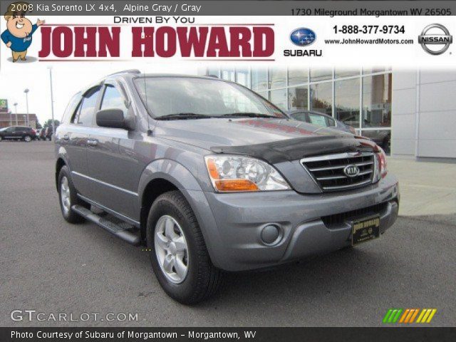 2008 Kia Sorento LX 4x4 in Alpine Gray