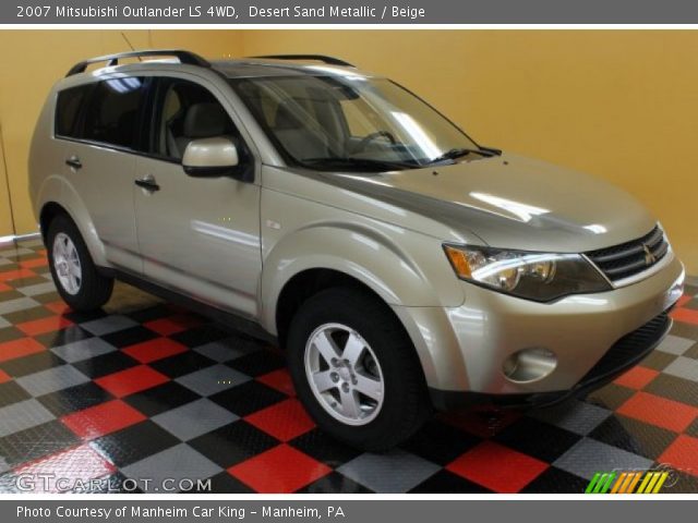 2007 Mitsubishi Outlander LS 4WD in Desert Sand Metallic