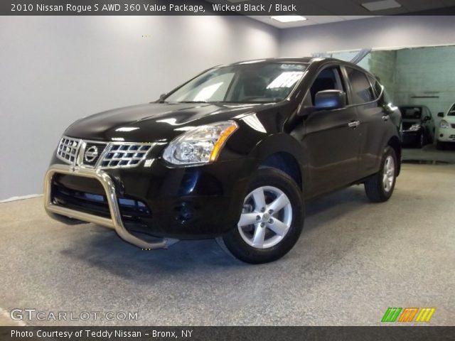 2010 Nissan Rogue S AWD 360 Value Package in Wicked Black