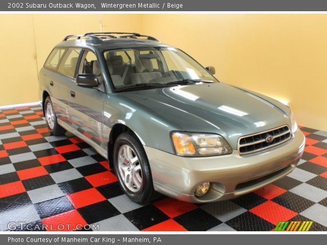 2002 Subaru Outback Wagon in Wintergreen Metallic