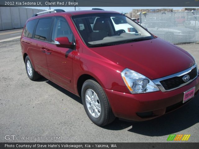 2012 Kia Sedona LX in Claret Red