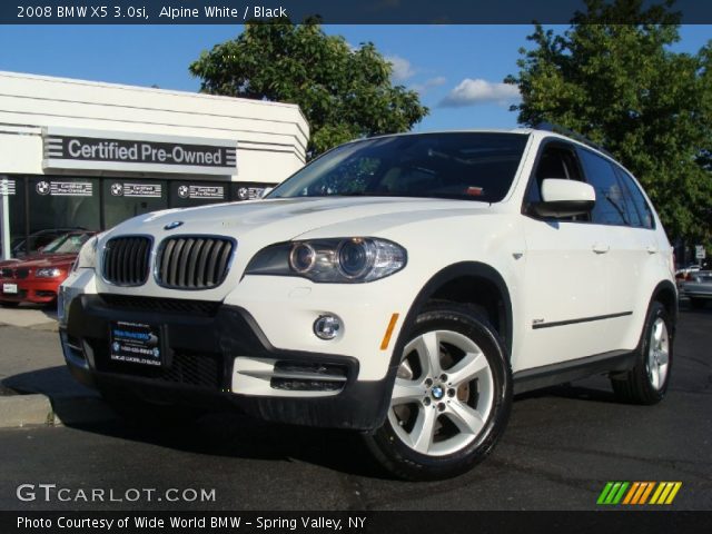 2008 BMW X5 3.0si in Alpine White