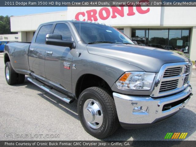 2011 Dodge Ram 3500 HD Big Horn Crew Cab 4x4 Dually in Mineral Gray Metallic