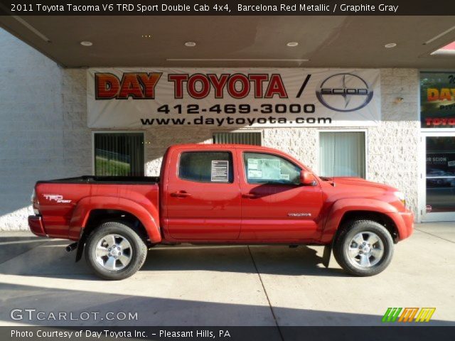 2011 Toyota Tacoma V6 TRD Sport Double Cab 4x4 in Barcelona Red Metallic