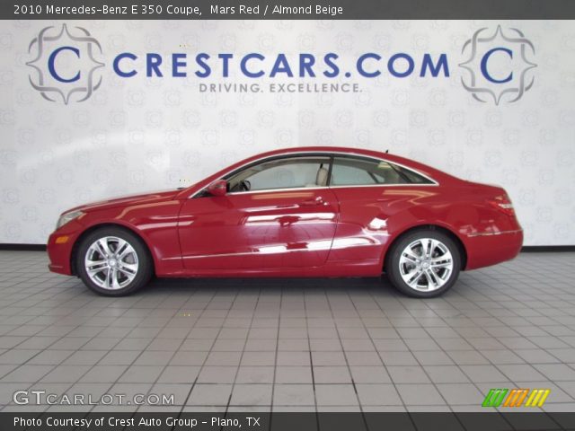 2010 Mercedes-Benz E 350 Coupe in Mars Red