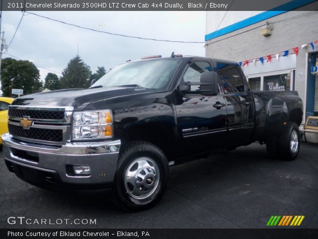 2011 Chevrolet Silverado 3500HD LTZ Crew Cab 4x4 Dually in Black