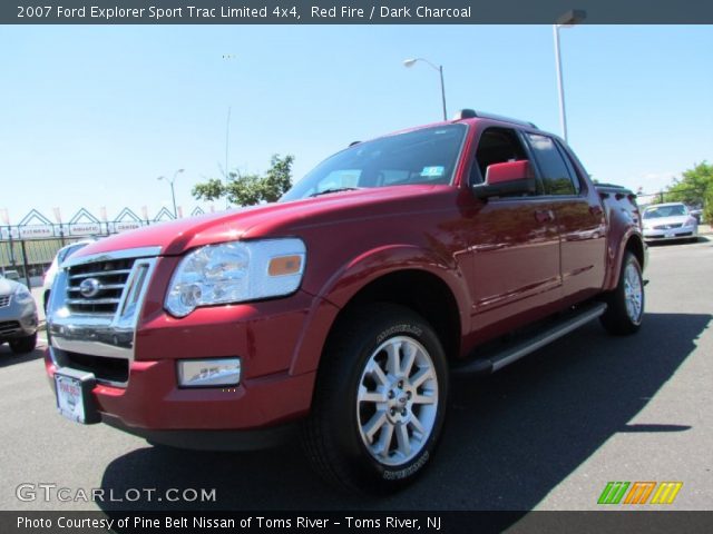2007 Ford Explorer Sport Trac Limited 4x4 in Red Fire