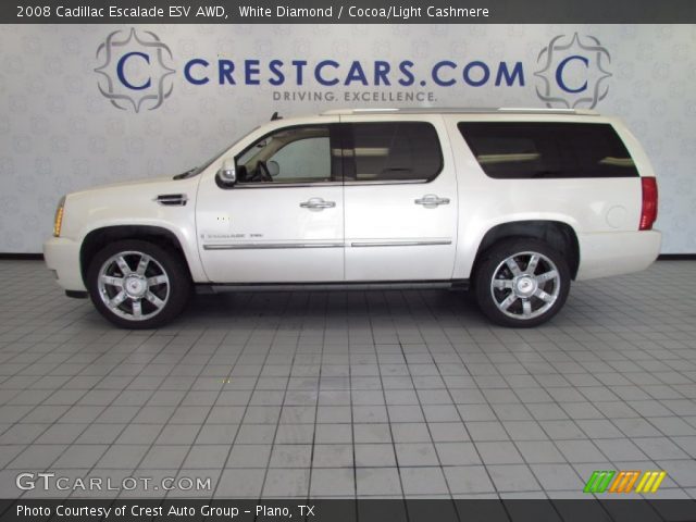 2008 Cadillac Escalade ESV AWD in White Diamond