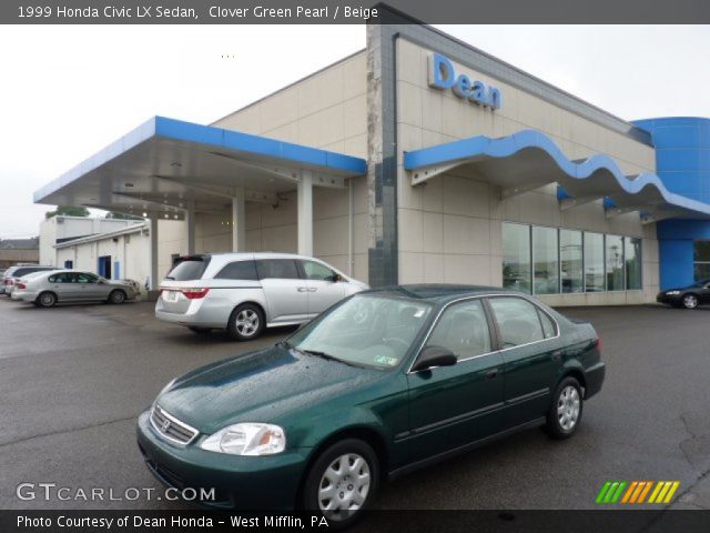 1999 Honda Civic LX Sedan in Clover Green Pearl