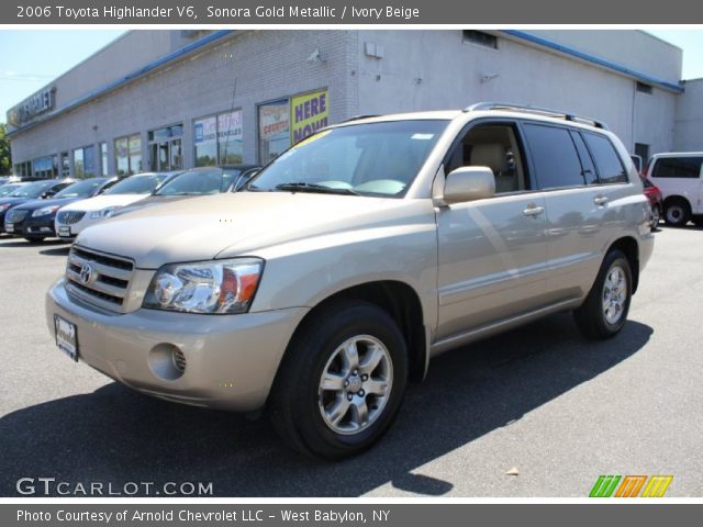 2006 Toyota Highlander V6 in Sonora Gold Metallic