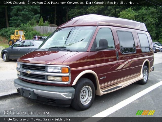 1998 Chevrolet Chevy Van G10 Passenger Conversion in Dark Carmine Red Metallic