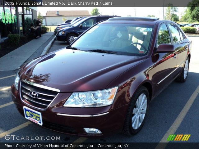 2009 Hyundai Sonata Limited V6 in Dark Cherry Red