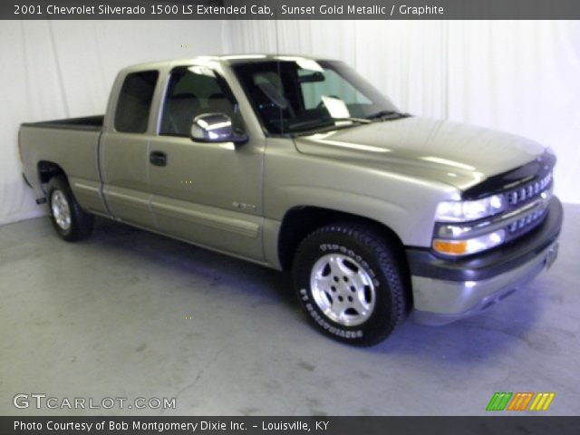 2001 Chevrolet Silverado 1500 LS Extended Cab in Sunset Gold Metallic