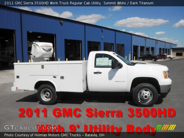 2011 GMC Sierra 3500HD Work Truck Regular Cab Utility in Summit White