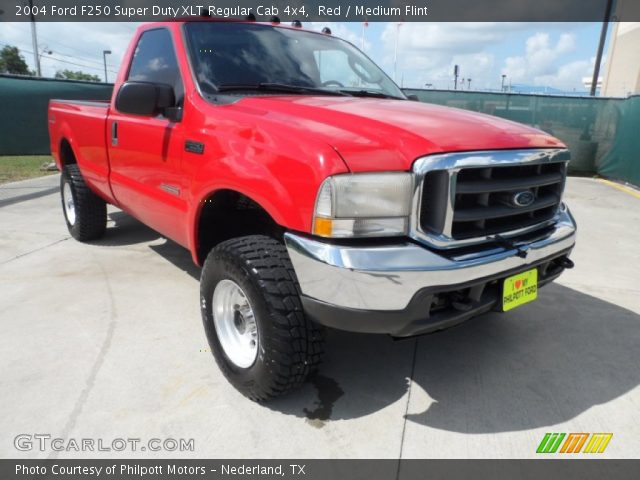 2004 Ford F250 Super Duty XLT Regular Cab 4x4 in Red