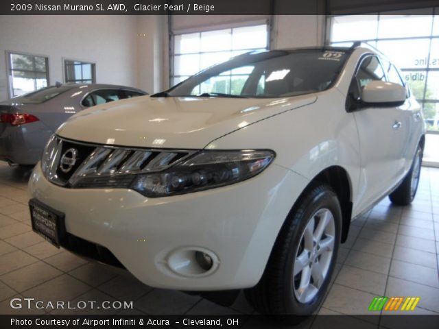 2009 Nissan Murano SL AWD in Glacier Pearl