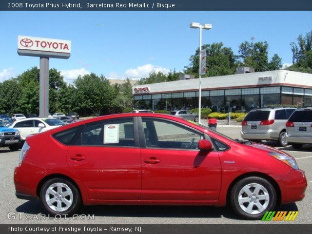 2008 Toyota Prius Hybrid in Barcelona Red Metallic