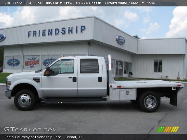 2008 Ford F350 Super Duty Lariat Crew Cab 4x4 Chassis in Oxford White
