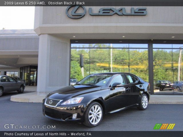 2009 Lexus IS 250 AWD in Obsidian Black