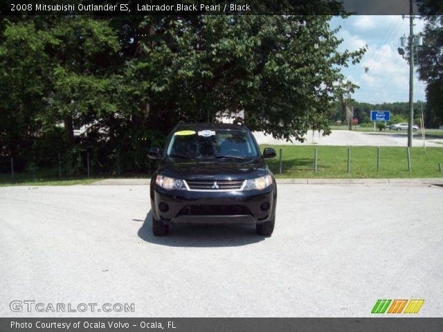 2008 Mitsubishi Outlander ES in Labrador Black Pearl