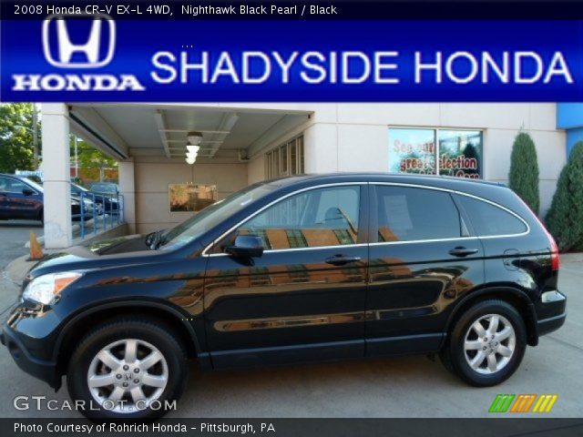 2008 Honda CR-V EX-L 4WD in Nighthawk Black Pearl