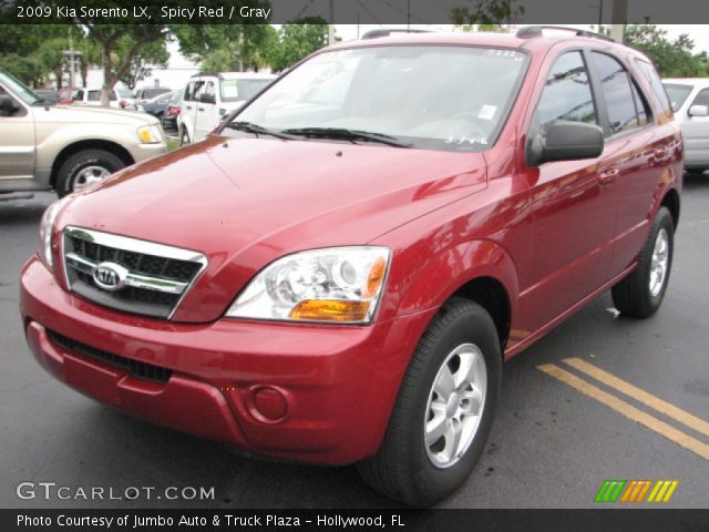 2009 Kia Sorento LX in Spicy Red
