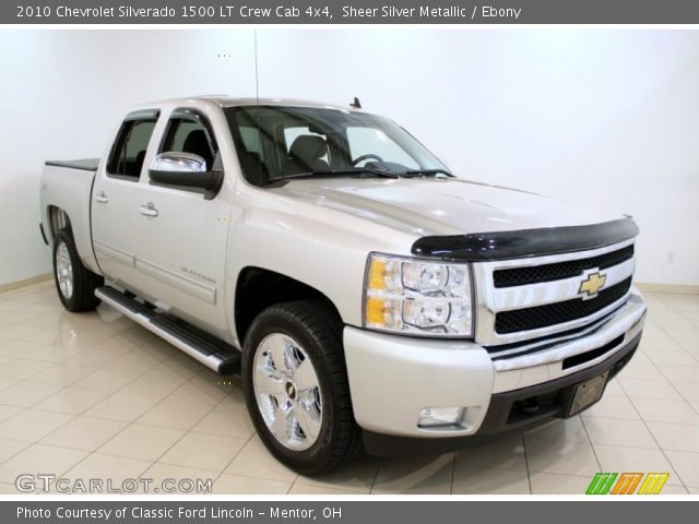 2010 Chevrolet Silverado 1500 LT Crew Cab 4x4 in Sheer Silver Metallic