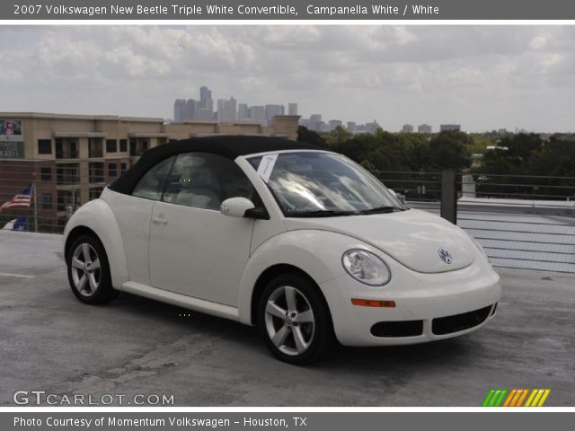 2007 Volkswagen New Beetle Triple White Convertible in Campanella White