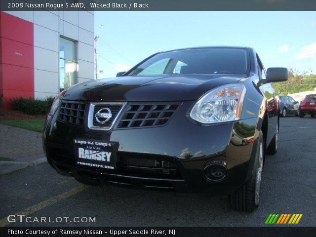 2008 Nissan Rogue S AWD in Wicked Black