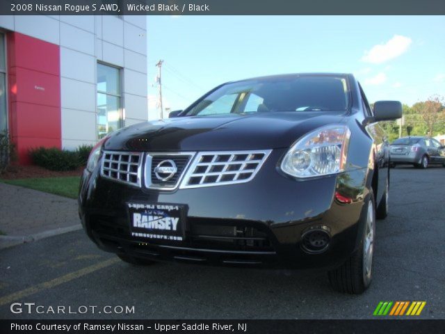 2008 Nissan Rogue S AWD in Wicked Black