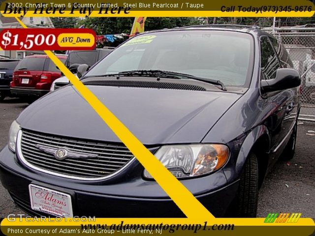 2002 Chrysler Town & Country Limited in Steel Blue Pearlcoat