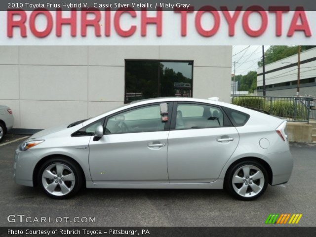 2010 Toyota Prius Hybrid V in Classic Silver Metallic