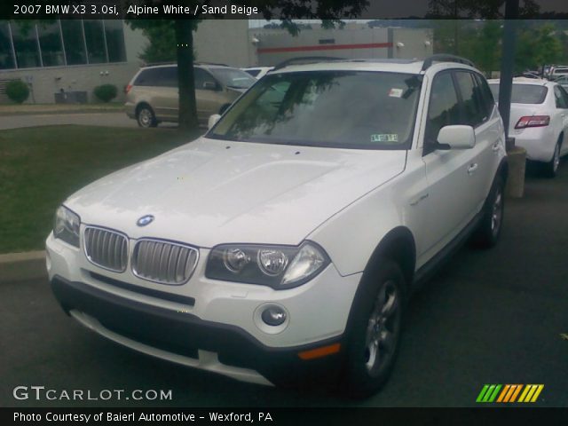2007 BMW X3 3.0si in Alpine White