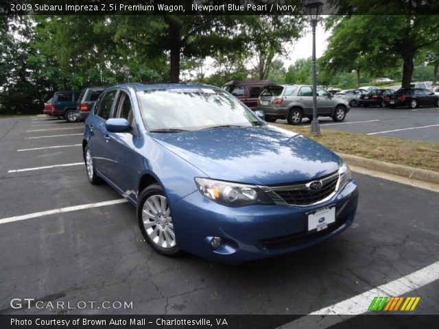 2009 Subaru Impreza 2.5i Premium Wagon in Newport Blue Pearl