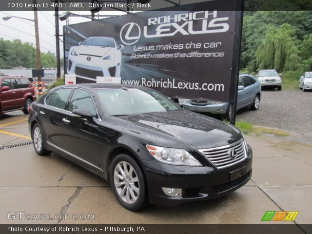 2010 Lexus LS 460 L AWD in Obsidian Black