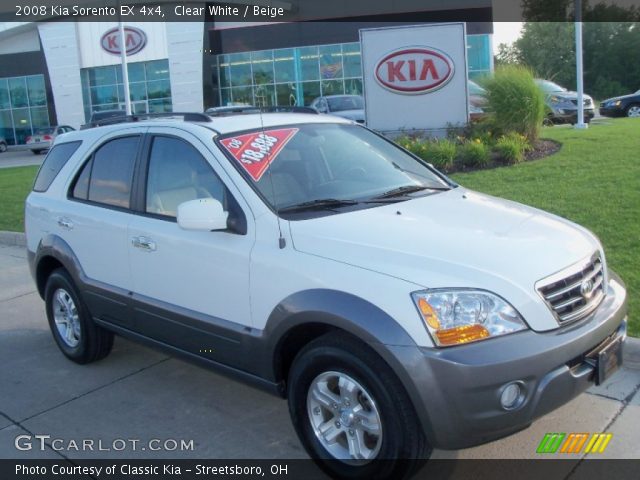 2008 Kia Sorento EX 4x4 in Clear White