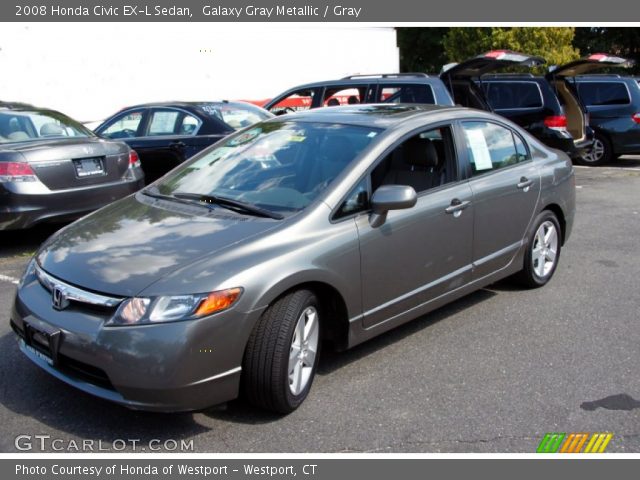 2008 Honda Civic EX-L Sedan in Galaxy Gray Metallic