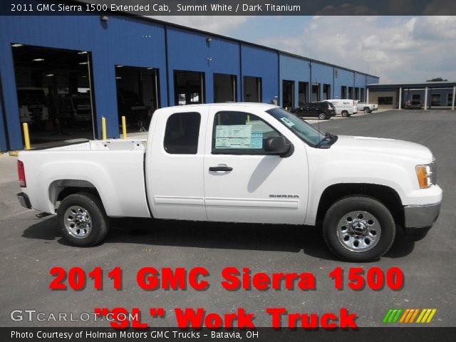 2011 GMC Sierra 1500 Extended Cab in Summit White