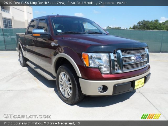 2010 Ford F150 King Ranch SuperCrew in Royal Red Metallic