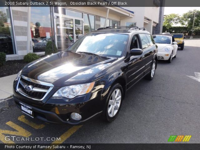 2008 Subaru Outback 2.5i Wagon in Obsidian Black Pearl