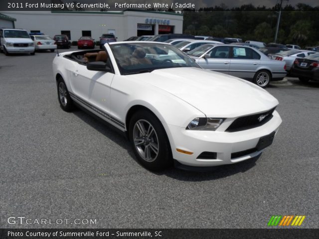 2011 Ford Mustang V6 Convertible in Performance White