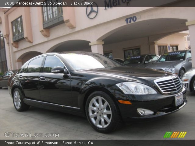 2008 Mercedes-Benz S 550 Sedan in Black