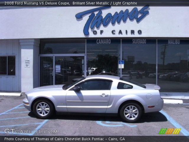 2008 Ford Mustang V6 Deluxe Coupe in Brilliant Silver Metallic