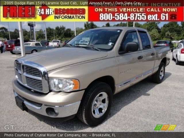 2005 Dodge Ram 1500 Laramie Quad Cab in Light Almond Pearl