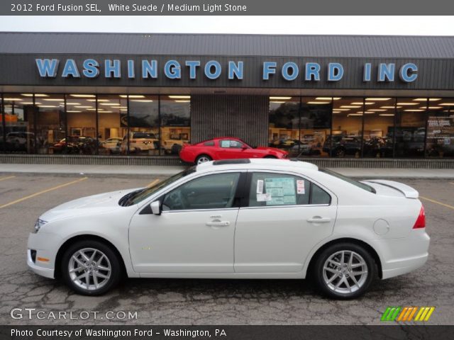 2012 Ford Fusion SEL in White Suede