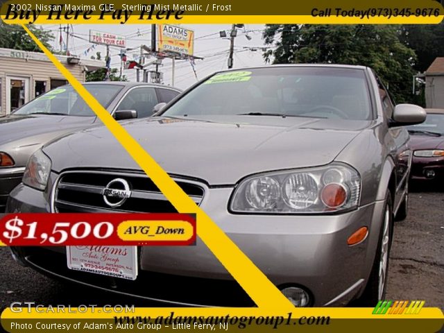 2002 Nissan Maxima GLE in Sterling Mist Metallic