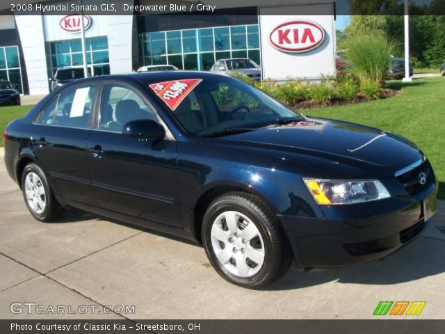 2008 Hyundai Sonata GLS in Deepwater Blue