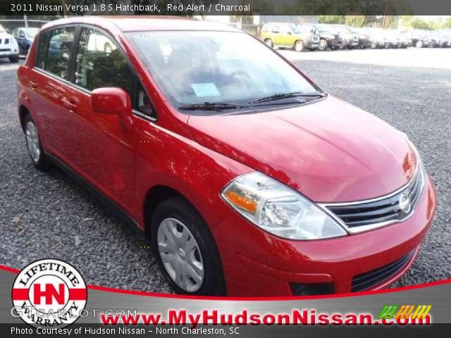 2011 Nissan Versa 1.8 S Hatchback in Red Alert